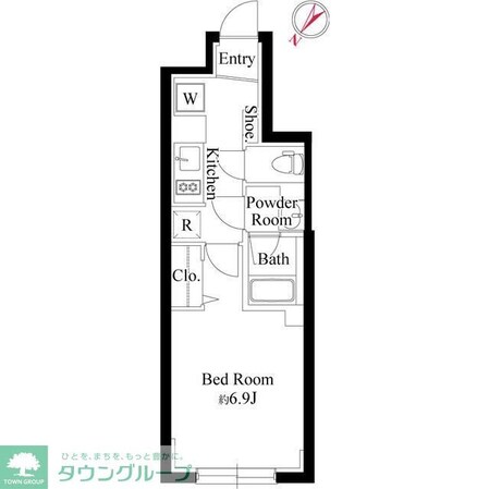 グローリオシェルト大崎の物件間取画像